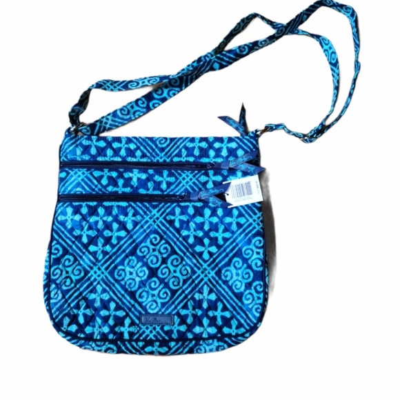 Vera Bradley Handbags - Vera Bradley Triple Zip Hipster Cuban Tiles NWT